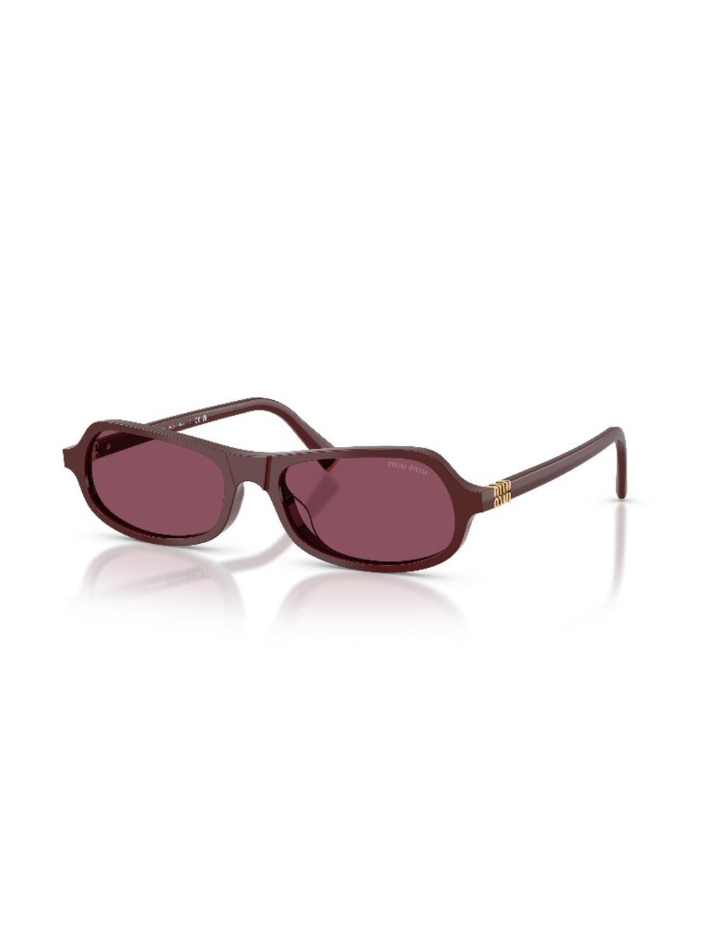 New Miu Miu Women's Sunglasses Red Purple Lens Acetate Frame MU B10SU 26L20Y 55